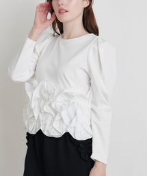 PICCIN PERLA | 裾フリルプルオーバー(Tシャツ/カットソー)