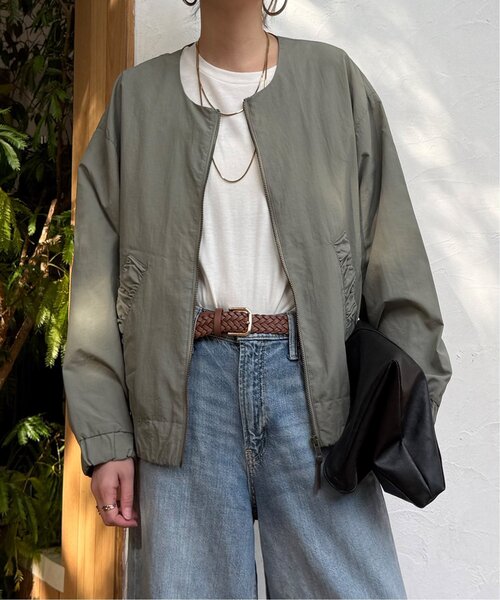 LBC(エルビーシー)の「ナイロンシャーリングブルゾン(ブルゾン・レディース・カーキ/チャコール/オフホワイト・L/M)」の17枚目の写真