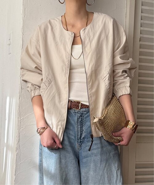 LBC(エルビーシー)の「ナイロンシャーリングブルゾン(ブルゾン・レディース・カーキ/チャコール/オフホワイト・L/M)」の21枚目の写真