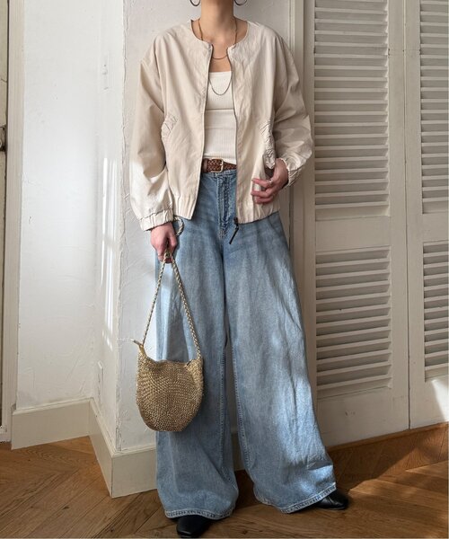 LBC(エルビーシー)の「ナイロンシャーリングブルゾン(ブルゾン・レディース・カーキ/チャコール/オフホワイト・L/M)」の22枚目の写真