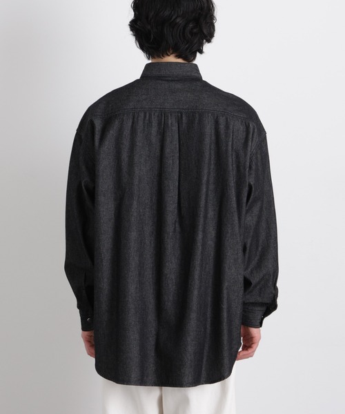 NANO universe(ナノユニバース)の「6.5oz リラックスデニムシャツ 長袖(シャツ/ブラウス・メンズ・ブルー/グレー/ブラック・L/M/S)」の19枚目の写真