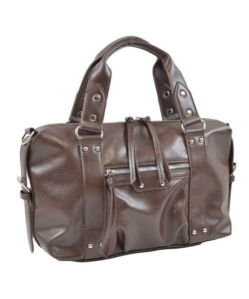 ALTROSE（アルトローズ）の「【500mlペットボトル対応】ボストン ショルダーバッグ ２ＷＡＹ グリュックＳ（ボストンバッグ・レディース・ブラウン/ブラック/グレー・FREE）」の3枚目の写真