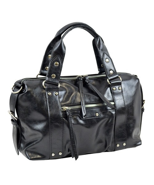 ALTROSE（アルトローズ）の「【500mlペットボトル対応】ボストン ショルダーバッグ ２ＷＡＹ グリュックＳ（ボストンバッグ・レディース・ブラウン/ブラック/グレー・FREE）」の2枚目の写真