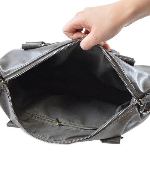 ALTROSE（アルトローズ）の「【500mlペットボトル対応】ボストン ショルダーバッグ ２ＷＡＹ グリュックＳ（ボストンバッグ・レディース・ブラウン/ブラック/グレー・FREE）」の6枚目の写真