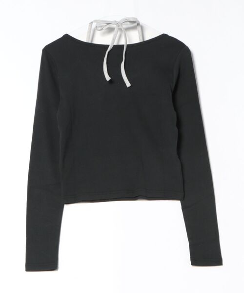 GORGE(ゴージ)の「《ホルターネック・フラッグロゴ》カットソー/ストリート×Y2K/春夏秋/全2色(Tシャツ/カットソー・レディース・ブラック/オフホワイト・F)」の3枚目の写真