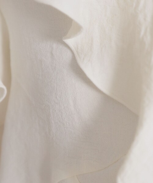 couture brooch（クチュールブローチ）の「ラッフルショートブラウス（シャツ/ブラウス・レディース・カーキ/ブラック/オフホワイト・38/40）」の16枚目の写真