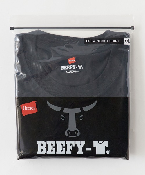 HANES(ヘインズ)の「Hanes/ヘインズ BEEFY T-SHIRTS ビッグサイズ ヘビーウェイト コットンクルーネックTシャツ 秋 秋服 2026年秋冬(Tシャツ/カットソー・メンズ・ホワイト/ブラック・2XL/3XL)」の8枚目の写真