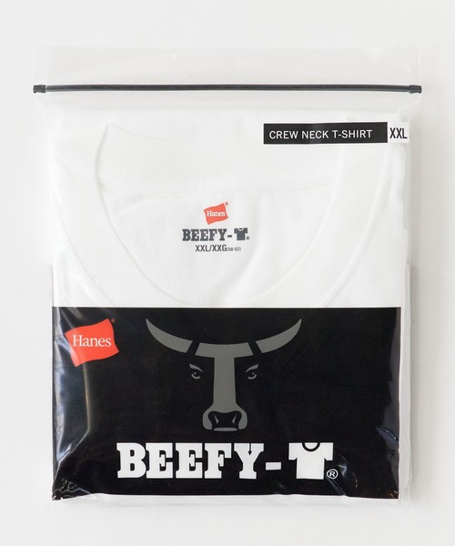 HANES(ヘインズ)の「Hanes/ヘインズ BEEFY T-SHIRTS ビッグサイズ ヘビーウェイト コットンクルーネックTシャツ 秋 秋服 2026年秋冬(Tシャツ/カットソー・メンズ・ホワイト/ブラック・2XL/3XL)」の7枚目の写真