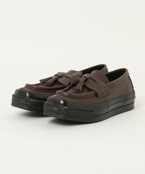 CONVERSE(コンバース)の「CONVERSE コンバース AS SQUARETOE LOAFER オールスター スクエアトウ ローファー 31316980 DARK BRN/BLACK(スニーカー・メンズ・ブラウン・9/8h/8/7h/7/11h/10h/6h/5h/5/4h/4/3h/9h)」の2枚目の写真