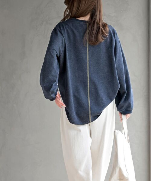 rps（アールピーエス）の「気球キャット刺繍ミニ裏毛プルオーバー（スウェット・レディース・杢グレー/アイボリー/ネイビー・フリー）」の22枚目の写真