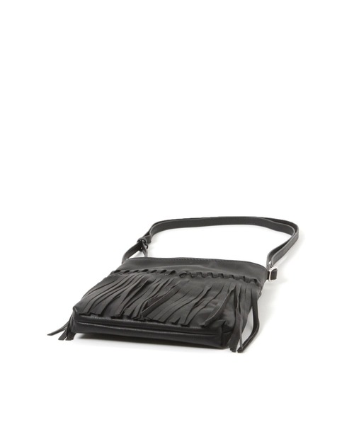 LEPSIM(レプシィム)の「フリンジミニショルダー 636691(ショルダーバッグ・レディース・ブラウン/ブラック・ONE SIZE)」の5枚目の写真