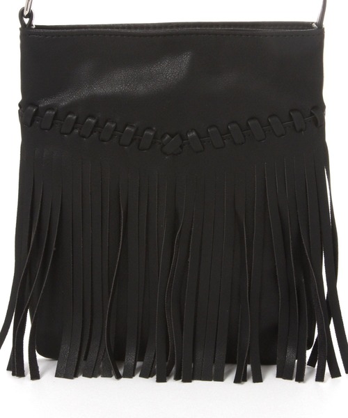 LEPSIM(レプシィム)の「フリンジミニショルダー 636691(ショルダーバッグ・レディース・ブラウン/ブラック・ONE SIZE)」の9枚目の写真
