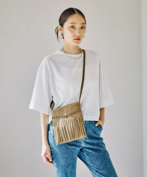 LEPSIM(レプシィム)の「フリンジミニショルダー 636691(ショルダーバッグ・レディース・ブラウン/ブラック・ONE SIZE)」の20枚目の写真