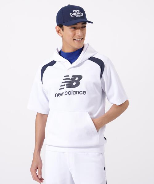 New Balance Golf(ニューバランスゴルフ)の「【new balance golf】ハーフスリーブ スウェット プルオーバー フーディー (MENS)(スウェット・メンズ・グレー/ホワイト・LARGE/X-LARGE/XX-LARGE/MEDIUM)」の2枚目の写真