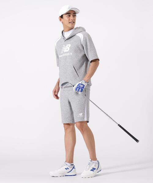 New Balance Golf(ニューバランスゴルフ)の「【new balance golf】ハーフスリーブ スウェット プルオーバー フーディー (MENS)(スウェット・メンズ・グレー/ホワイト・LARGE/X-LARGE/XX-LARGE/MEDIUM)」の4枚目の写真