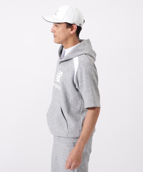 New Balance Golf(ニューバランスゴルフ)の「【new balance golf】ハーフスリーブ スウェット プルオーバー フーディー (MENS)(スウェット・メンズ・グレー/ホワイト・LARGE/X-LARGE/XX-LARGE/MEDIUM)」の6枚目の写真