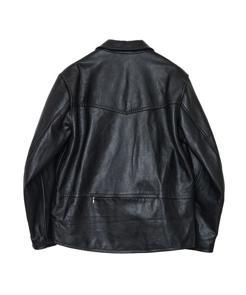 MATSUFUJI（マツフジ）の「【MATSUFUJI/マツフジ】Cow Leather R's Jacket（その他アウター・メンズ・ブラック・2）」の2枚目の写真