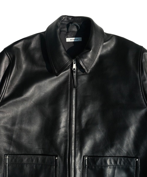 MATSUFUJI（マツフジ）の「【MATSUFUJI/マツフジ】Cow Leather R's Jacket（その他アウター・メンズ・ブラック・2）」の5枚目の写真