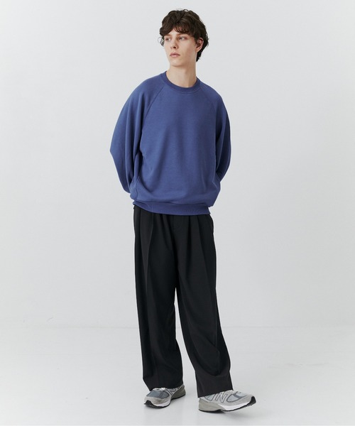 PUBLIC TOKYO(パブリックトウキョウ)の「ソフティスウェットプルオーバー /トレーナー/春服/ウォッシャブル/日本製(Tシャツ/カットソー・メンズ・ミント/ブラック/ブルー・1/2)」の21枚目の写真