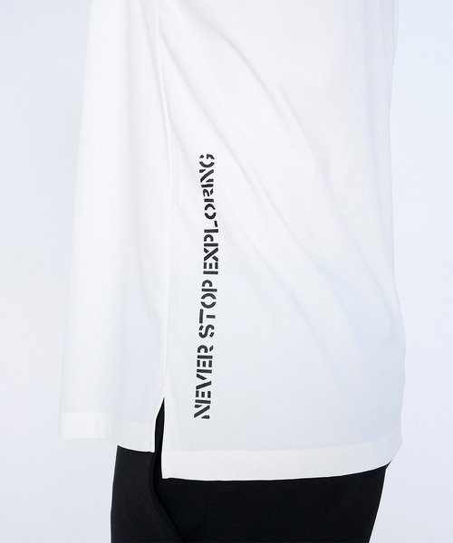 FLASH PACKER(フラッシュパッカー)の「FLASH PACKER フラッシュパッカー / リラックスシルエット スーパードライストレッチ モックネック半袖Tシャツ // XDMT-MK(Tシャツ/カットソー・メンズ・ブラック/ブラウン/ホワイト・MEDIUM/X-LARGE/LARGE)」の6枚目の写真