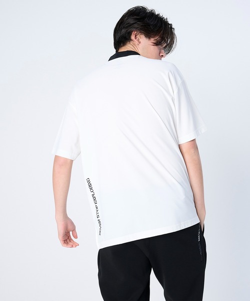 FLASH PACKER(フラッシュパッカー)の「FLASH PACKER フラッシュパッカー / リラックスシルエット スーパードライストレッチ モックネック半袖Tシャツ // XDMT-MK(Tシャツ/カットソー・メンズ・ブラック/ブラウン/ホワイト・MEDIUM/X-LARGE/LARGE)」の7枚目の写真