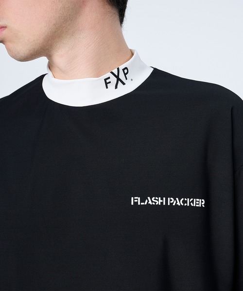 FLASH PACKER(フラッシュパッカー)の「FLASH PACKER フラッシュパッカー / リラックスシルエット スーパードライストレッチ モックネック半袖Tシャツ // XDMT-MK(Tシャツ/カットソー・メンズ・ブラック/ブラウン/ホワイト・MEDIUM/X-LARGE/LARGE)」の15枚目の写真