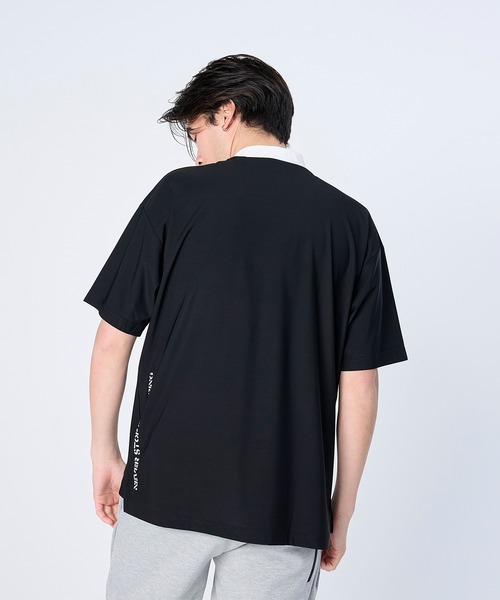 FLASH PACKER(フラッシュパッカー)の「FLASH PACKER フラッシュパッカー / リラックスシルエット スーパードライストレッチ モックネック半袖Tシャツ // XDMT-MK(Tシャツ/カットソー・メンズ・ブラック/ブラウン/ホワイト・MEDIUM/X-LARGE/LARGE)」の18枚目の写真