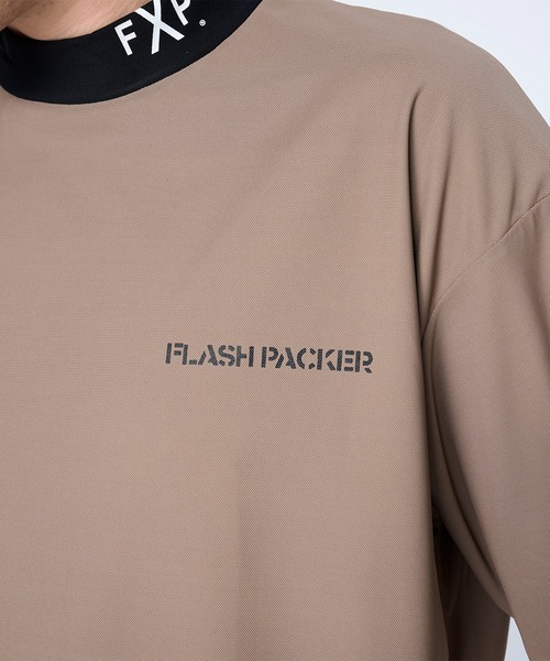FLASH PACKER(フラッシュパッカー)の「FLASH PACKER フラッシュパッカー / リラックスシルエット スーパードライストレッチ モックネック半袖Tシャツ // XDMT-MK(Tシャツ/カットソー・メンズ・ブラック/ブラウン/ホワイト・MEDIUM/X-LARGE/LARGE)」の10枚目の写真