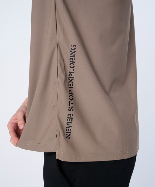 FLASH PACKER(フラッシュパッカー)の「FLASH PACKER フラッシュパッカー / リラックスシルエット スーパードライストレッチ モックネック半袖Tシャツ // XDMT-MK(Tシャツ/カットソー・メンズ・ブラック/ブラウン/ホワイト・MEDIUM/X-LARGE/LARGE)」の12枚目の写真