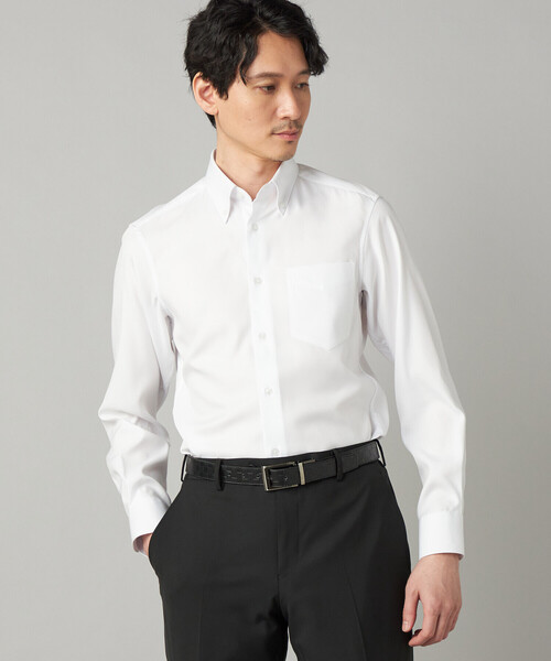 COMME CA MEN（コムサメン）の「【吸水速乾】COOL MAX オックスフォード レギュラーカラーシャツ（シャツ/ブラウス・メンズ・サックスブルー/ホワイト・S/M/L）」の11枚目の写真