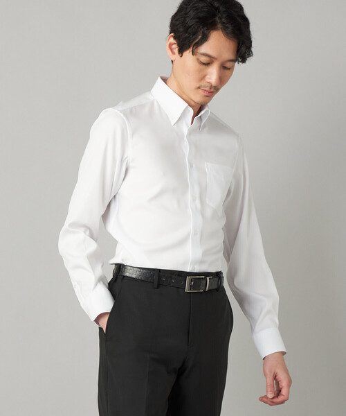 COMME CA MEN（コムサメン）の「【吸水速乾】COOL MAX オックスフォード レギュラーカラーシャツ（シャツ/ブラウス・メンズ・サックスブルー/ホワイト・S/M/L）」の12枚目の写真
