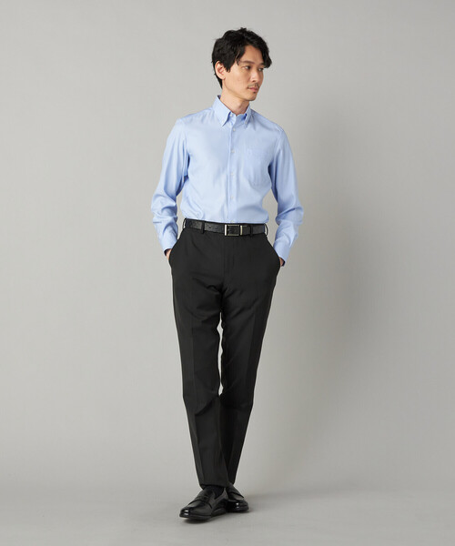 COMME CA MEN（コムサメン）の「【吸水速乾】COOL MAX オックスフォード レギュラーカラーシャツ（シャツ/ブラウス・メンズ・サックスブルー/ホワイト・S/M/L）」の13枚目の写真