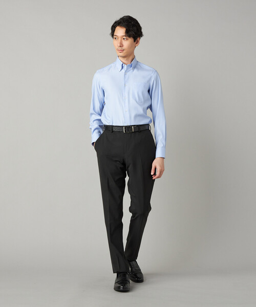 COMME CA MEN（コムサメン）の「【吸水速乾】COOL MAX オックスフォード レギュラーカラーシャツ（シャツ/ブラウス・メンズ・サックスブルー/ホワイト・S/M/L）」の14枚目の写真