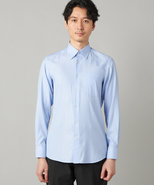 COMME CA MEN（コムサメン）の「【吸水速乾】COOL MAX オックスフォード レギュラーカラーシャツ（シャツ/ブラウス・メンズ・サックスブルー/ホワイト・S/M/L）」の18枚目の写真