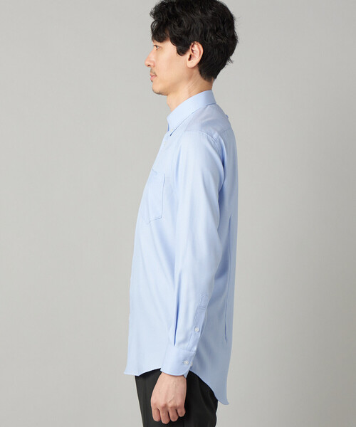COMME CA MEN（コムサメン）の「【吸水速乾】COOL MAX オックスフォード レギュラーカラーシャツ（シャツ/ブラウス・メンズ・サックスブルー/ホワイト・S/M/L）」の19枚目の写真