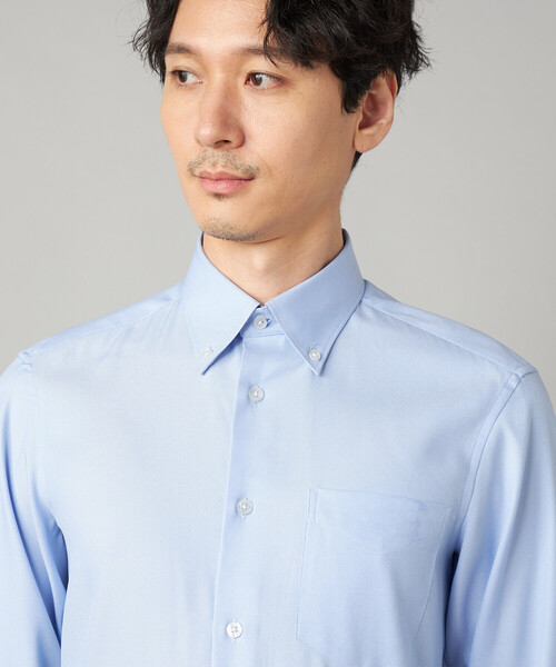 COMME CA MEN（コムサメン）の「【吸水速乾】COOL MAX オックスフォード レギュラーカラーシャツ（シャツ/ブラウス・メンズ・サックスブルー/ホワイト・S/M/L）」の21枚目の写真