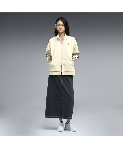 PUMA(プーマ)の「PUMA プーマ ウィメンズ ESS エレベーテッド テープ MX トラックジャケット(ジャージ・レディース・ベージュ系その他/オフホワイト・MEDIUM/LARGE/X-LARGE/SMALL)」の4枚目の写真