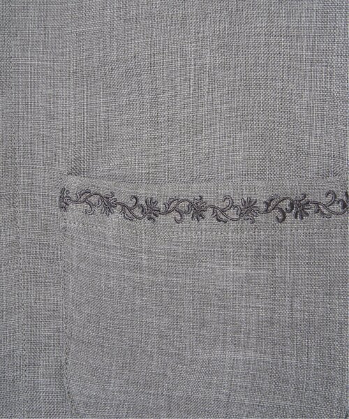 LBC(エルビーシー)の「エクリュハーフスリーブジャケット(テーラードジャケット・レディース・ベージュ/グレー・M/L)」の21枚目の写真