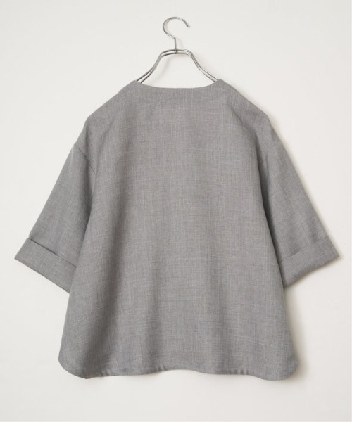 LBC(エルビーシー)の「エクリュハーフスリーブジャケット(テーラードジャケット・レディース・ベージュ/グレー・M/L)」の19枚目の写真