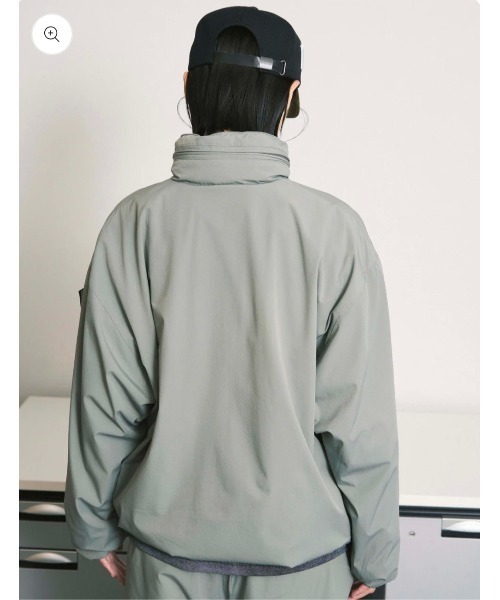 PHINGERIN(フィンガリン)の「【PHINGERIN】フィンガリン CUSHY FLEECE COLLAR JACKET(ナイロンジャケット・メンズ・グレー/ブラック・LARGE/X-LARGE/MEDIUM)」の6枚目の写真