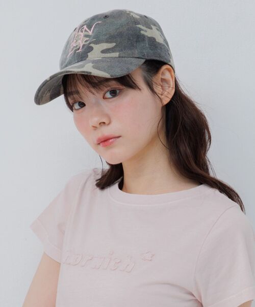 RETRO GIRL(レトロガール)の「ロゴ刺繍キャップ(キャップ・レディース・オフホワイト/ブラック/アニマル・ONE SIZE)」の21枚目の写真