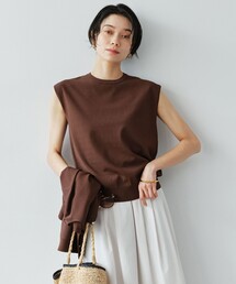 green label relaxing（グリーンレーベルリラクシング）の「フレンチスリーブ ニット ウォッシャブル 接触冷感 UVカット（ニット/セーター）」