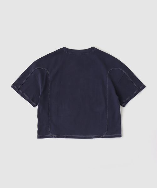 WISM(ウィズム)の「subtlebody / サトルボディ Pebble T-Shirt (Knit)(Tシャツ/カットソー・メンズ・ホワイト/ネイビー・MEDIUM/LARGE)」の6枚目の写真