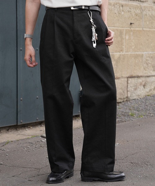 Bleme（ブレム）の「12.5oz ヘビーツイル ダブルタック クラシック チノパンツ（チノパンツ・メンズ・ベージュ/ブラック/カーキ・S/M/L/XL）」の5枚目の写真