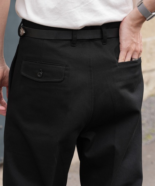 Bleme（ブレム）の「12.5oz ヘビーツイル ダブルタック クラシック チノパンツ（チノパンツ・メンズ・ベージュ/ブラック/カーキ・S/M/L/XL）」の10枚目の写真