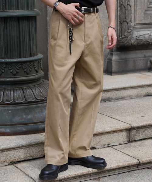 Bleme（ブレム）の「12.5oz ヘビーツイル ダブルタック クラシック チノパンツ（チノパンツ・メンズ・ベージュ/ブラック/カーキ・S/M/L/XL）」の20枚目の写真