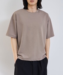 【URBANCOLLECTION/アーバンコレクション】リップル テーパードシルエット クルーネック 半袖Tシャツ 吸水速乾