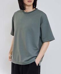 【URBANCOLLECTION/アーバンコレクション】リップル テーパードシルエット クルーネック 半袖Tシャツ 吸水速乾