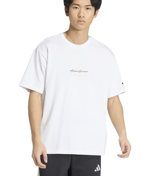 adidas(アディダス)の「【別注】アディダス adidas フォトグラフィック サマー Tシャツ 限定コラボ(Tシャツ/カットソー・メンズ・ブラック/ベージュ/ホワイト・S/M/L/LL/3L)」の4枚目の写真
