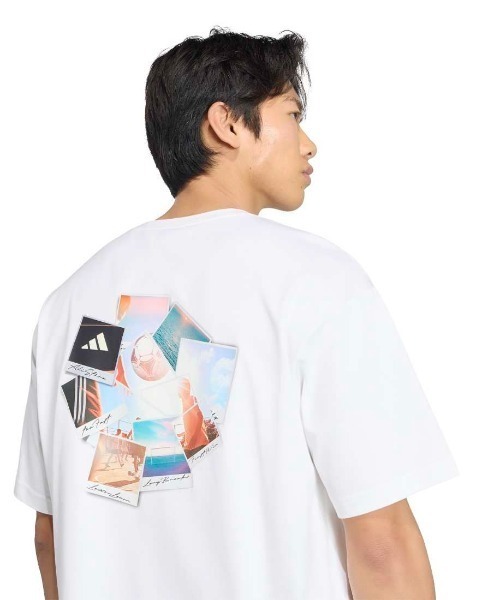 adidas(アディダス)の「【別注】アディダス adidas フォトグラフィック サマー Tシャツ 限定コラボ(Tシャツ/カットソー・メンズ・ブラック/ベージュ/ホワイト・S/M/L/LL/3L)」の6枚目の写真